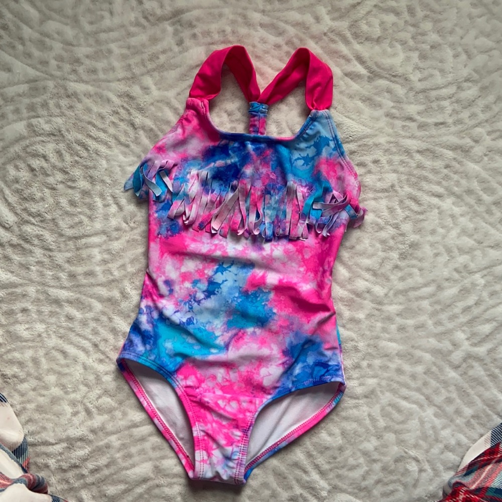 Circo Tie-dye fringe one piece